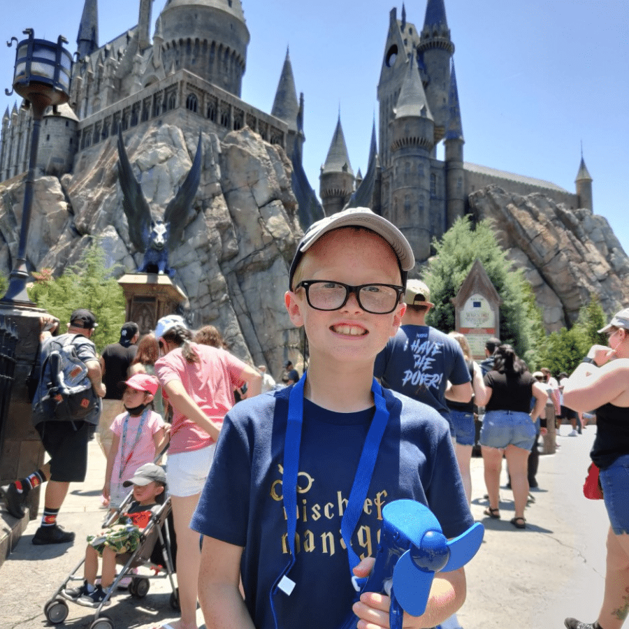 Collin at Harry Potter World
