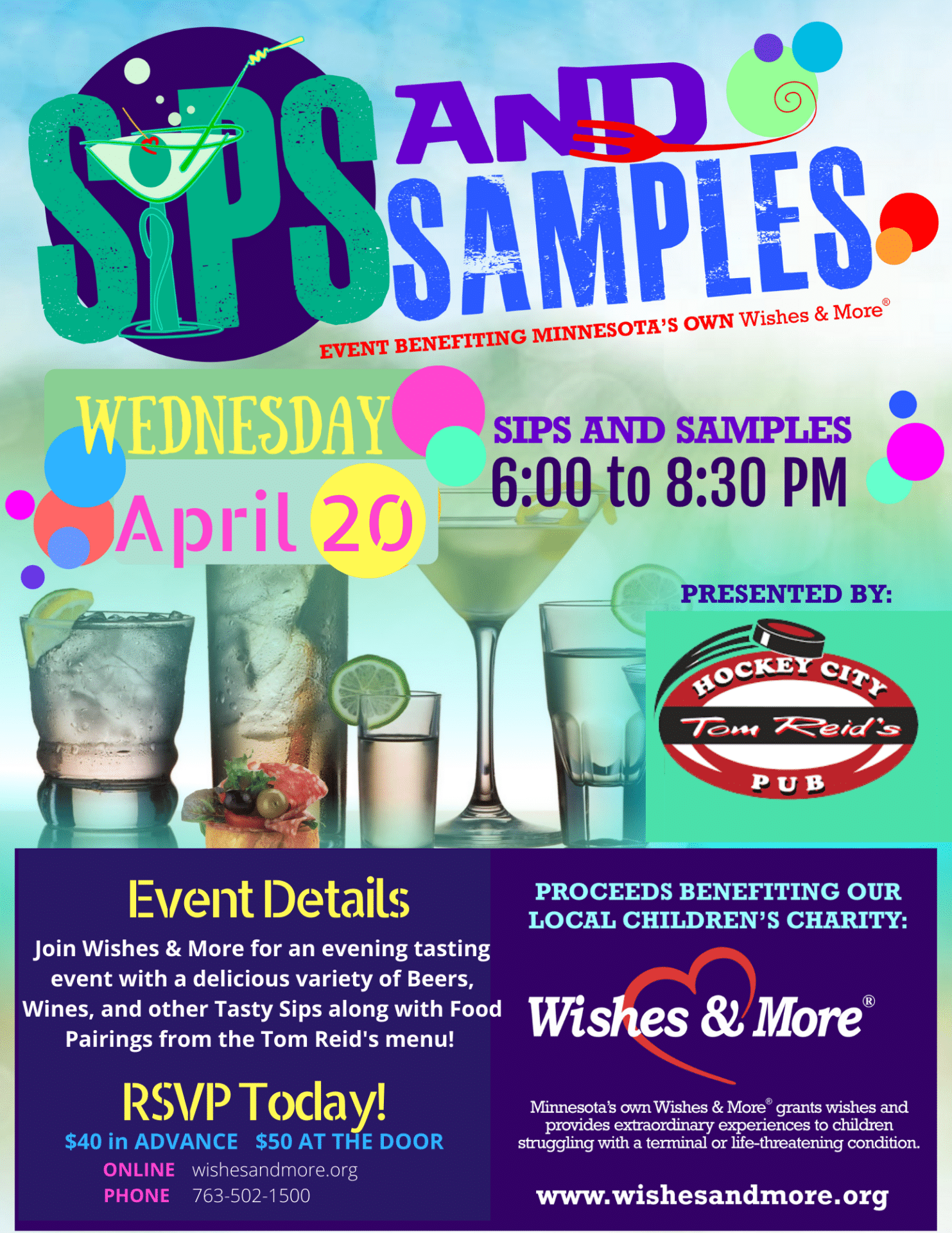 Sips and Samples Fundraiser