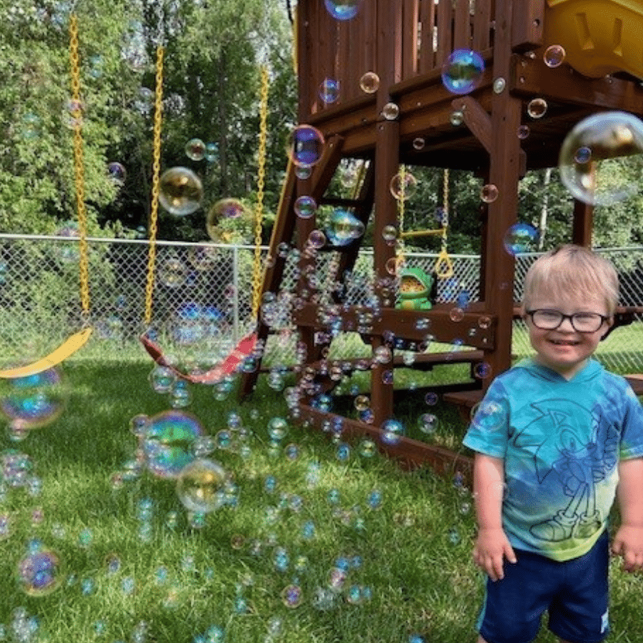 Dannon by his playset with bubbles