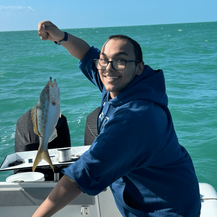 Deven with a fish in Florida