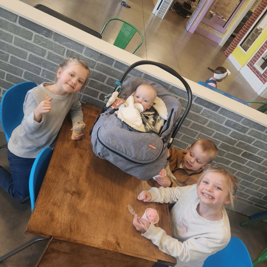 Emmett with his three older siblings