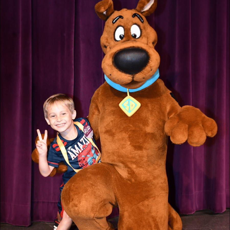 Kayson with Scooby Doo