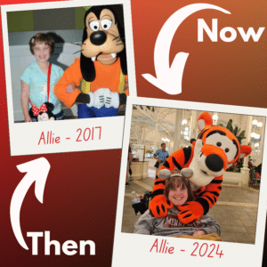 Allie with Disney Characters