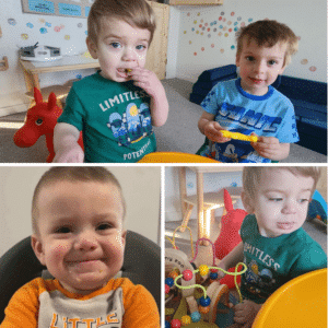 Josiah in his new playroom