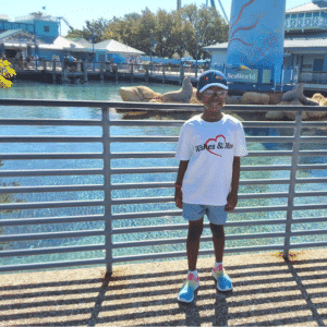 Temi smiling at Sea World